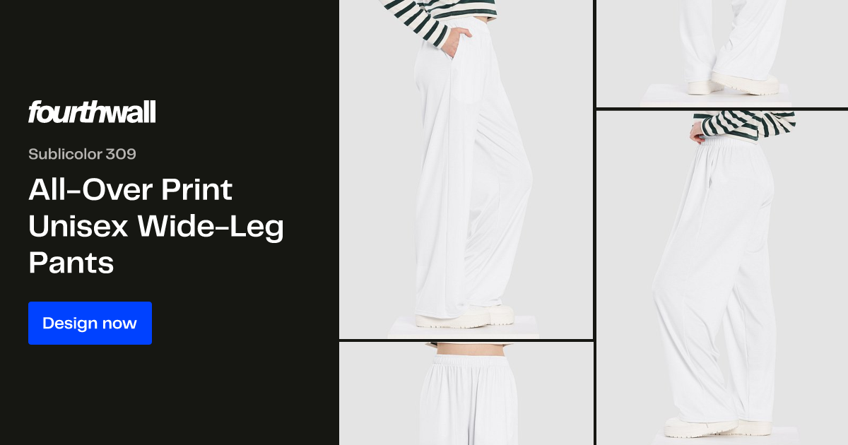 All-Over Print Unisex Wide-Leg Pants | Fourthwall