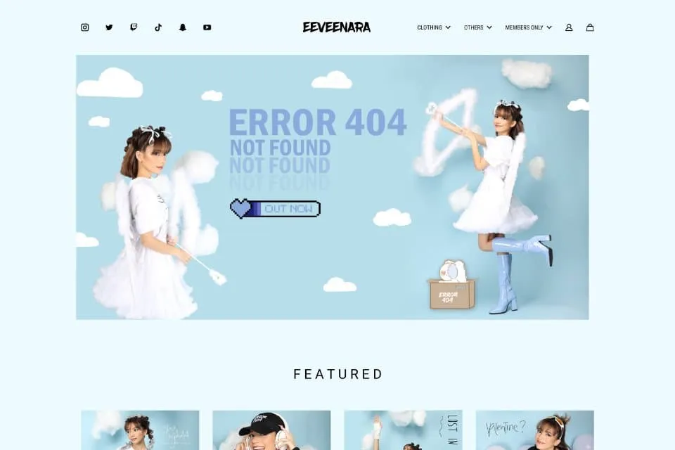 Eevenara's storefront