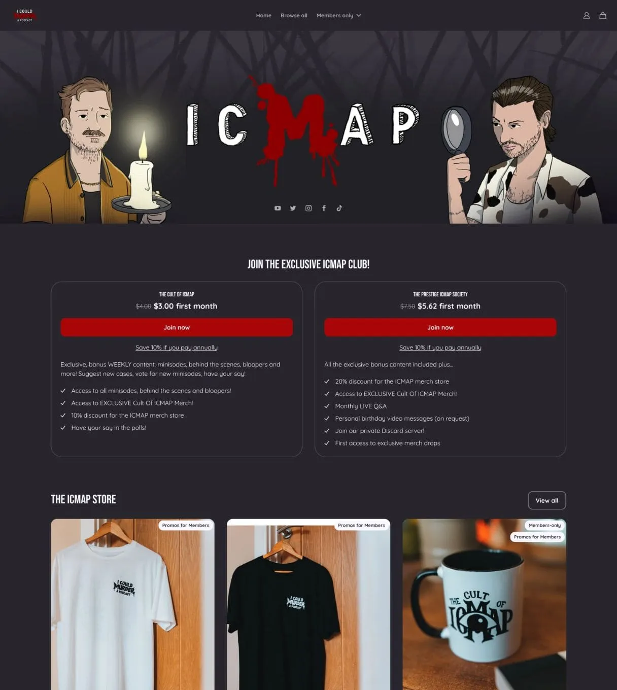 ICMAP storefront