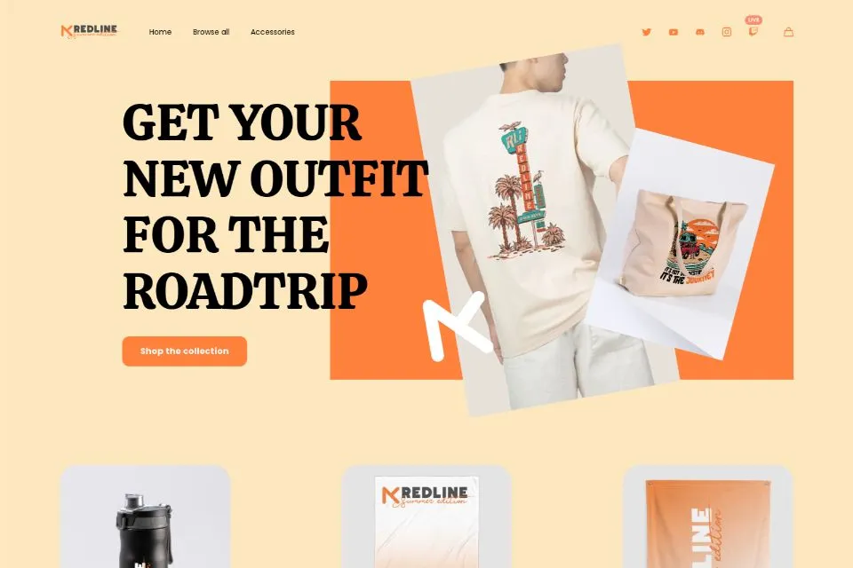 A screenshot of AnthonyZ's ecommerce shop