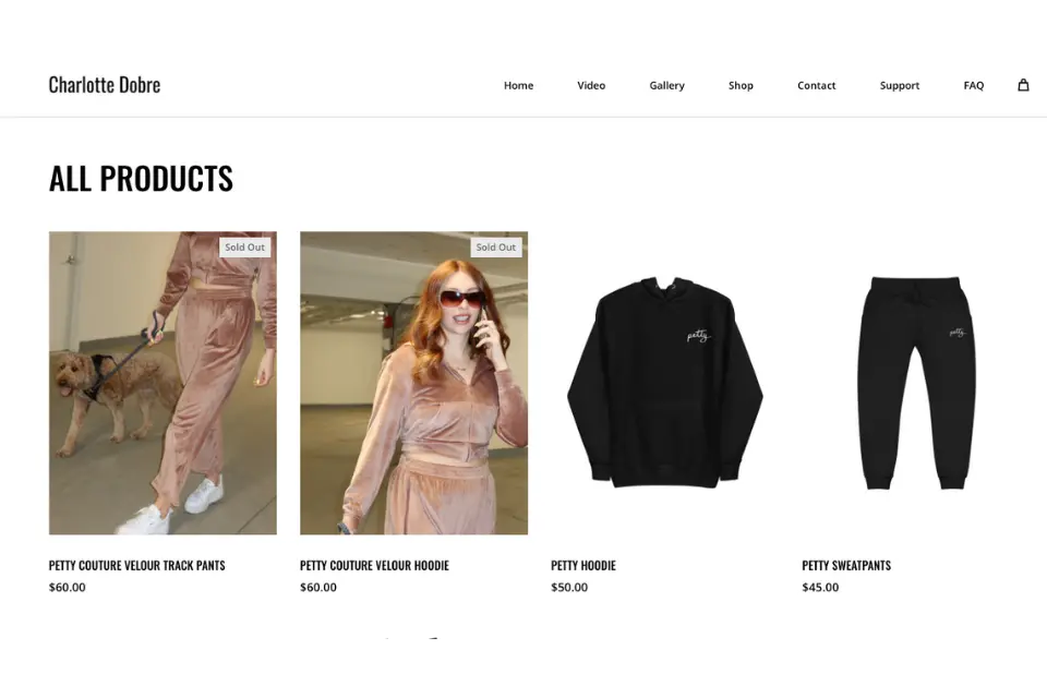 Charlotte Dobre's storefront