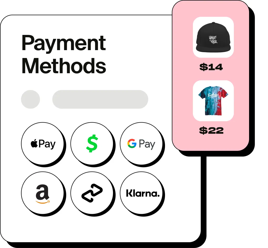 Fourthwall payment methods graphic