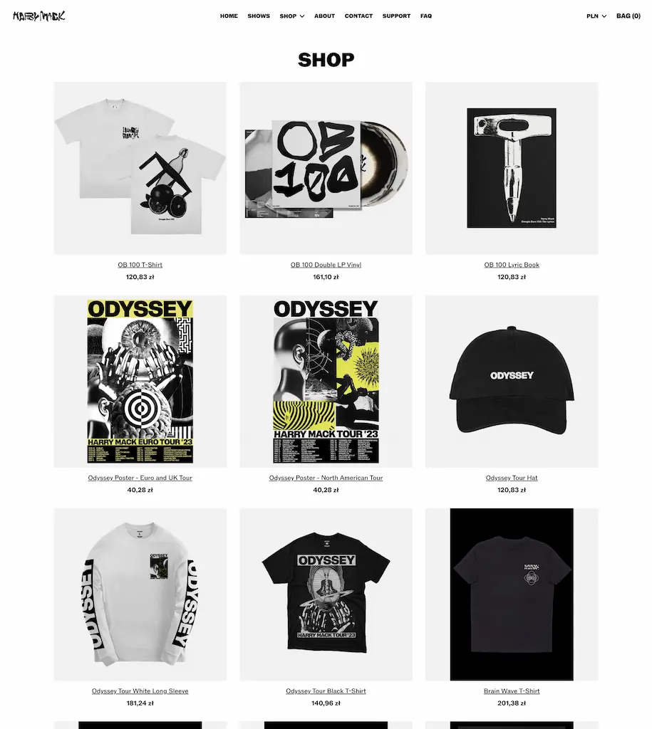 An image of Harry Mack's storefront