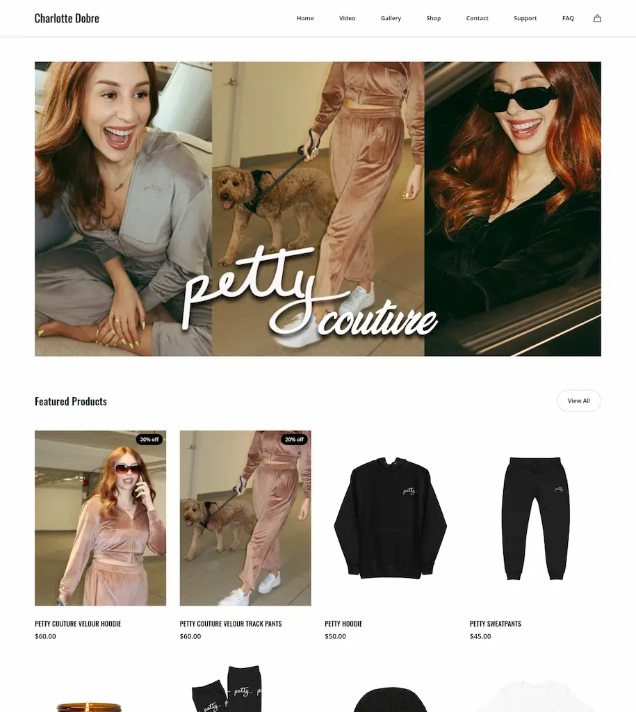 An image of Charlotte Dobre's storefront