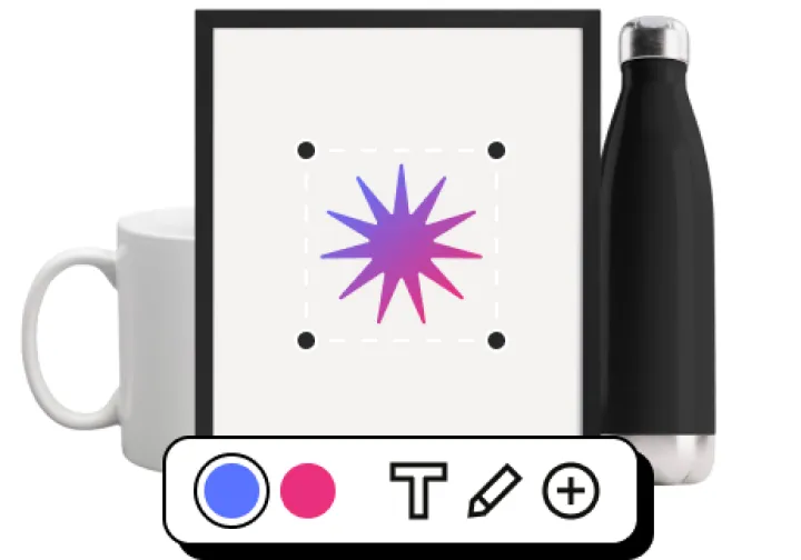 A sample image of the Fourthwall product designer for apparel