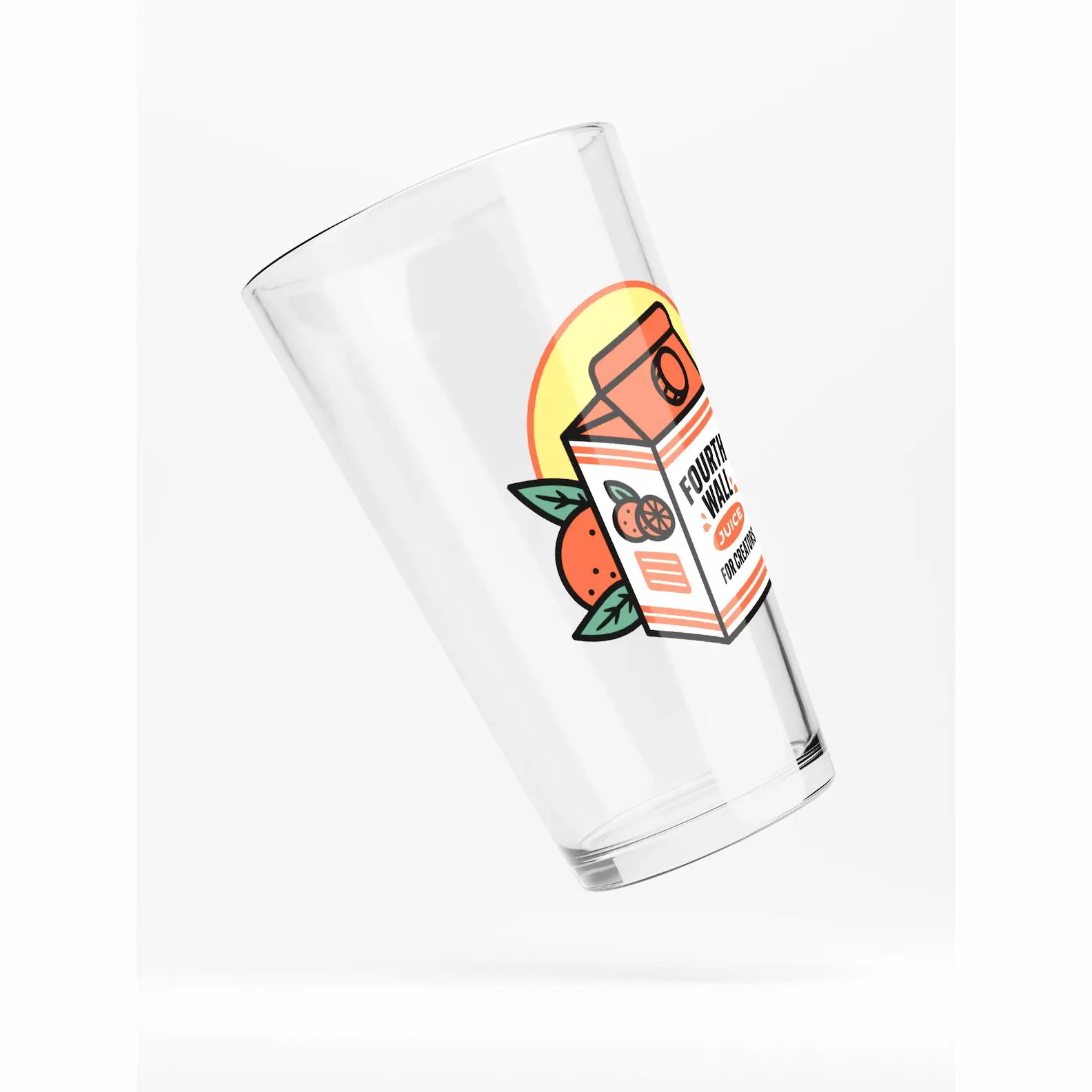 A rendering of a pint glass