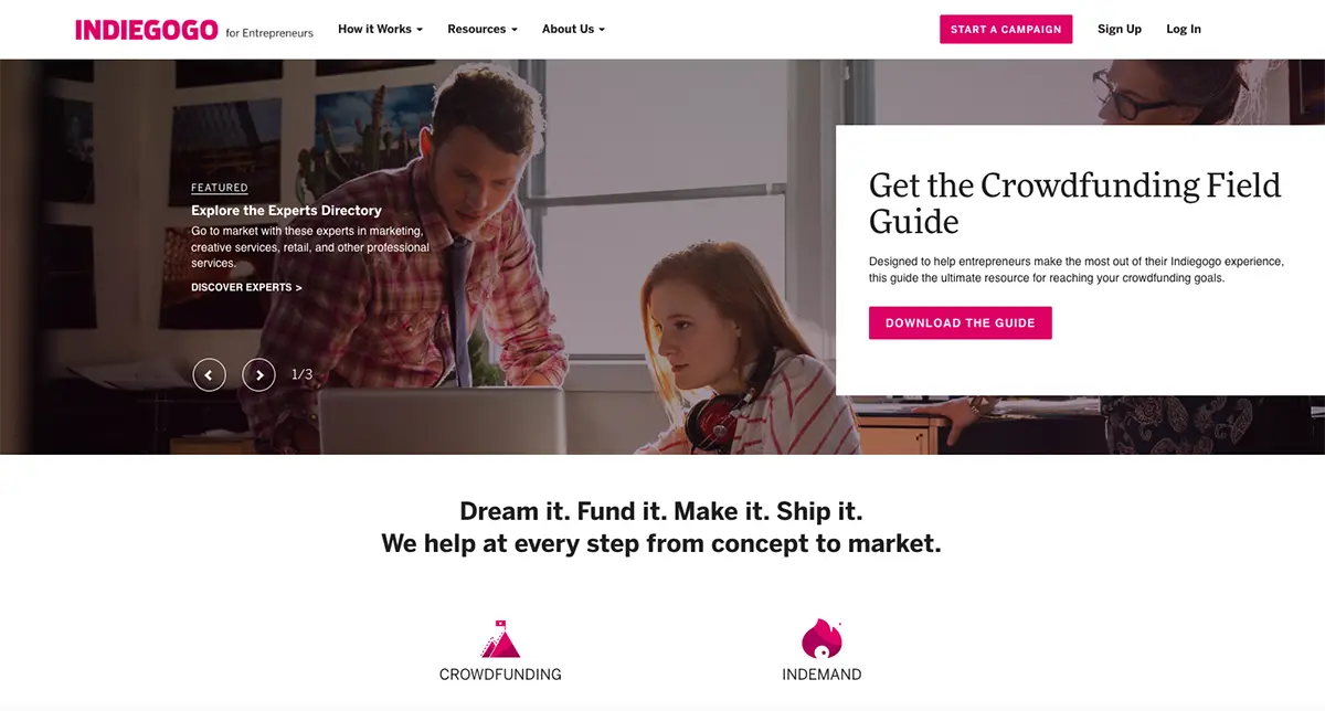 IndieGoGo page