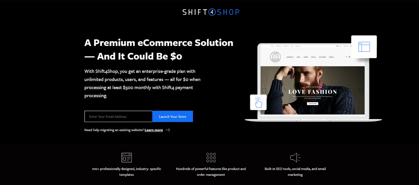 Shift4Shop site