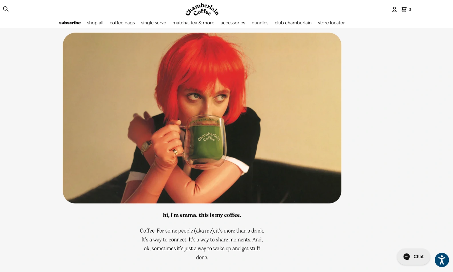 chamberlain coffee site