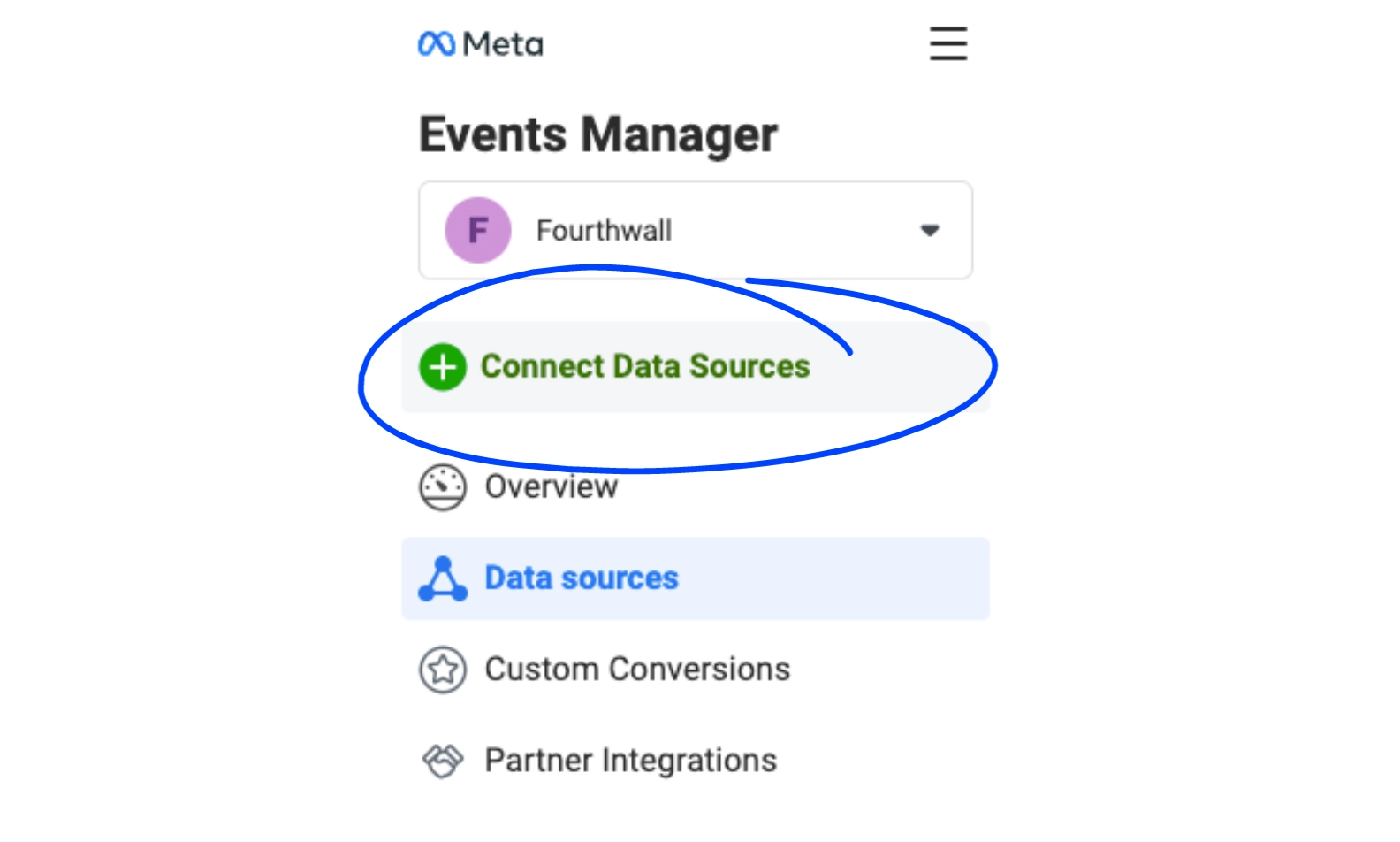 facebook pixel connect data sources image