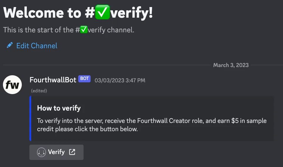 How to verify discord account? Tap verify button in #verify discord channel!