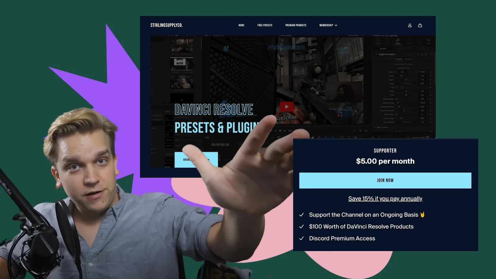 Patrick Stirling uses Fourthwall