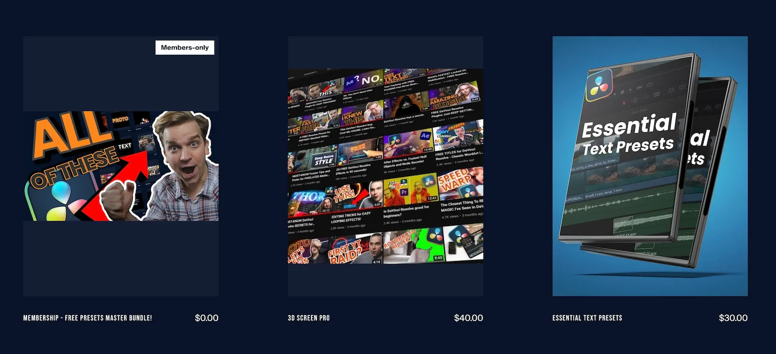 Members-only product