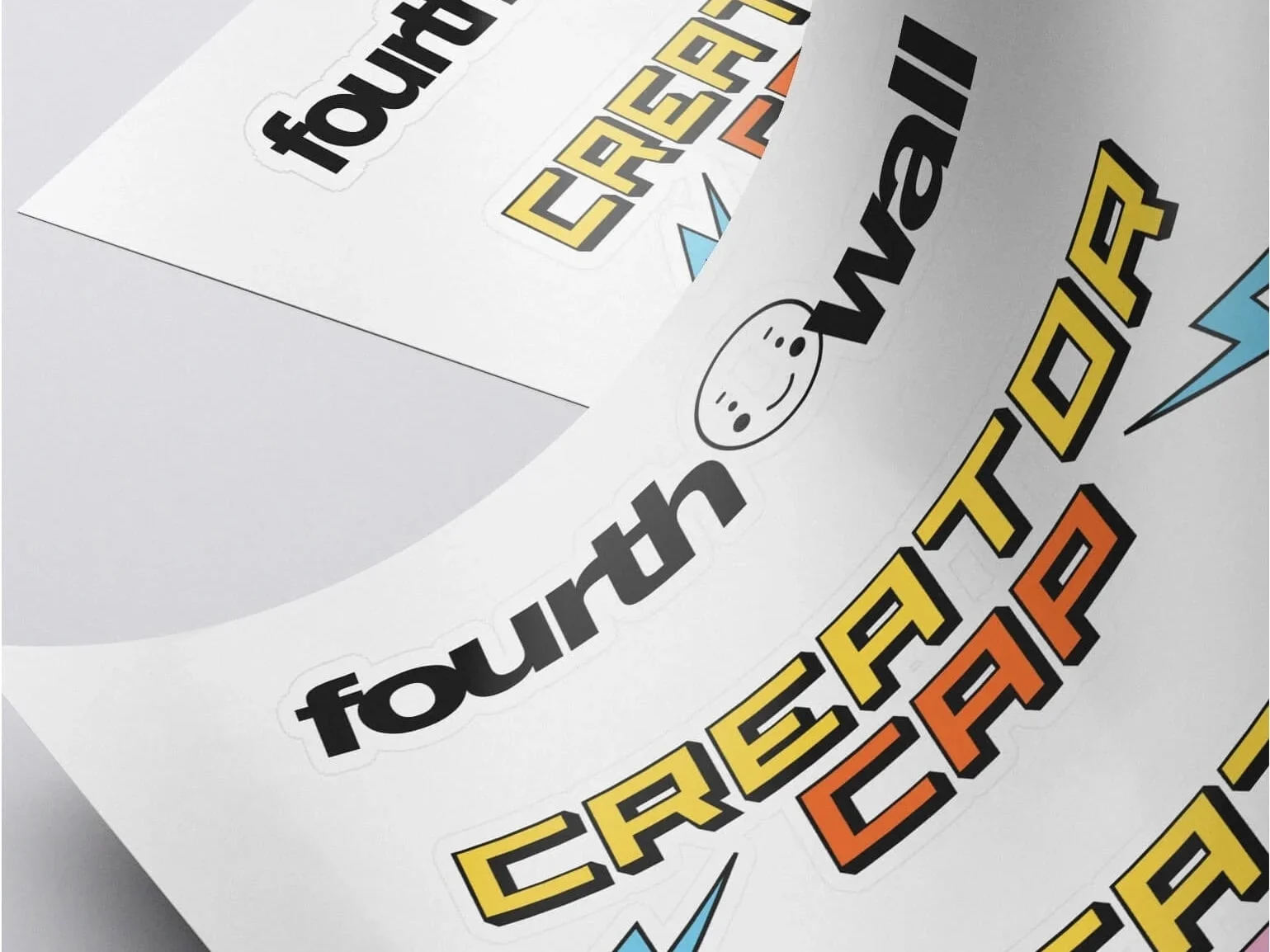 An image of kiss cut stickers design using Fourthwall's sticker designer tool