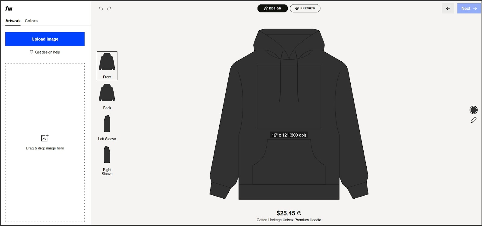 Fourthwall design page