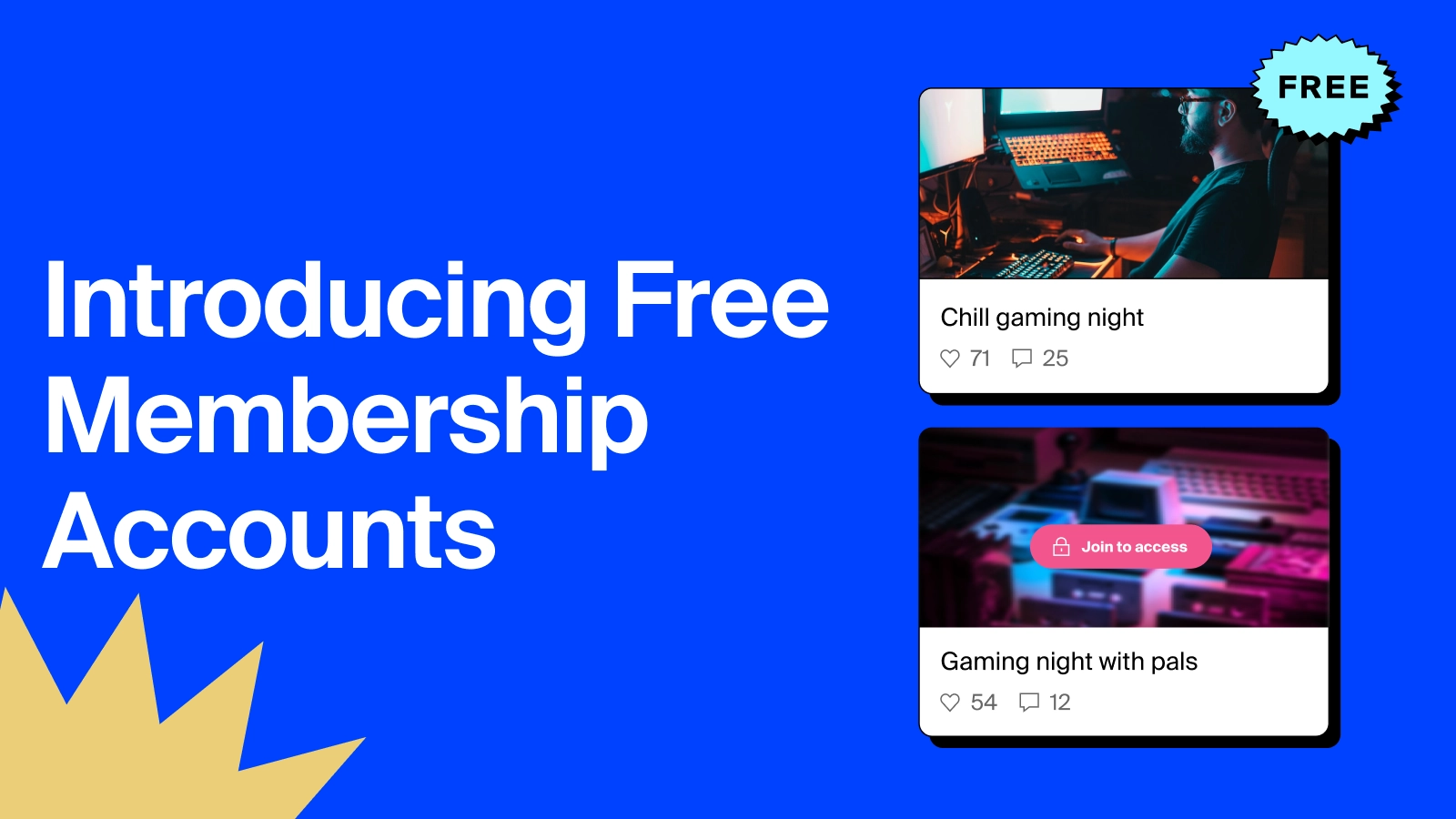 Free membership accounts image