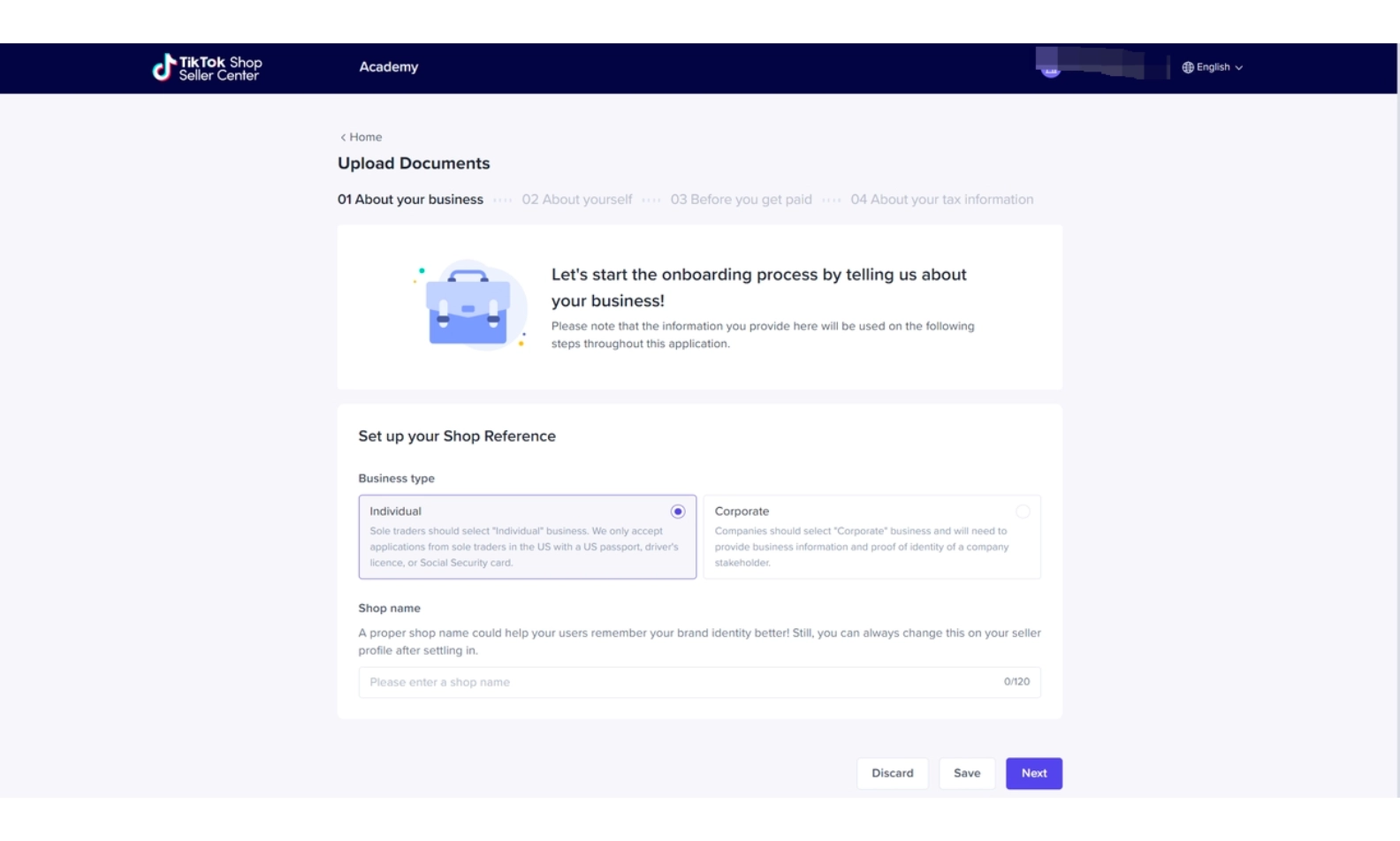 TikTok Shop Seller Center