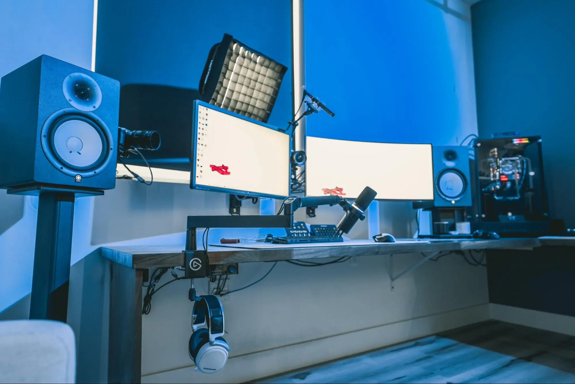 An image of Harris Heller's streaming setup