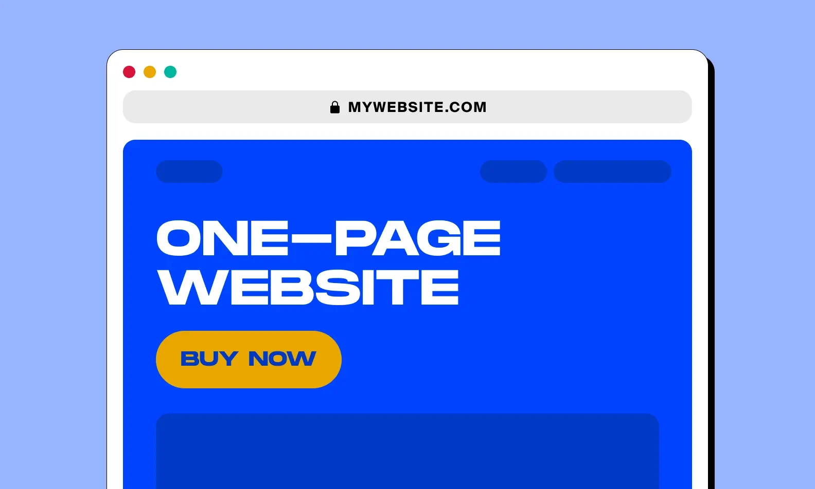 One-Page Website Cover Image