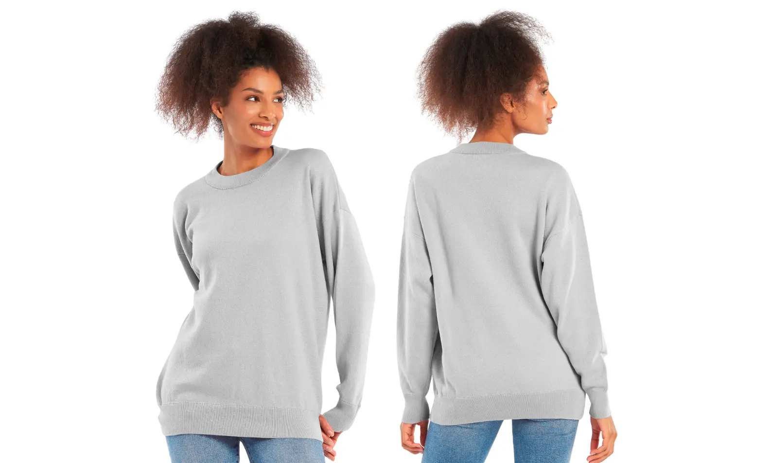 crewneck relaxed fit sweater