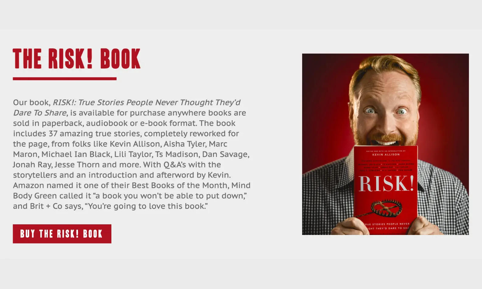 The Risk! podcast website