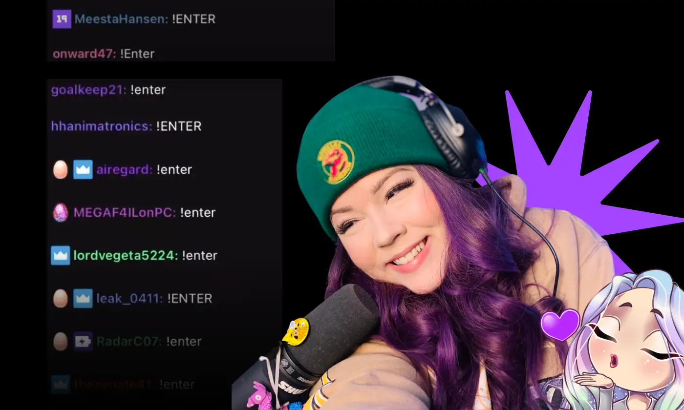 Fourthwall Partner Killem Gillem with an image of Twitch chat in the background