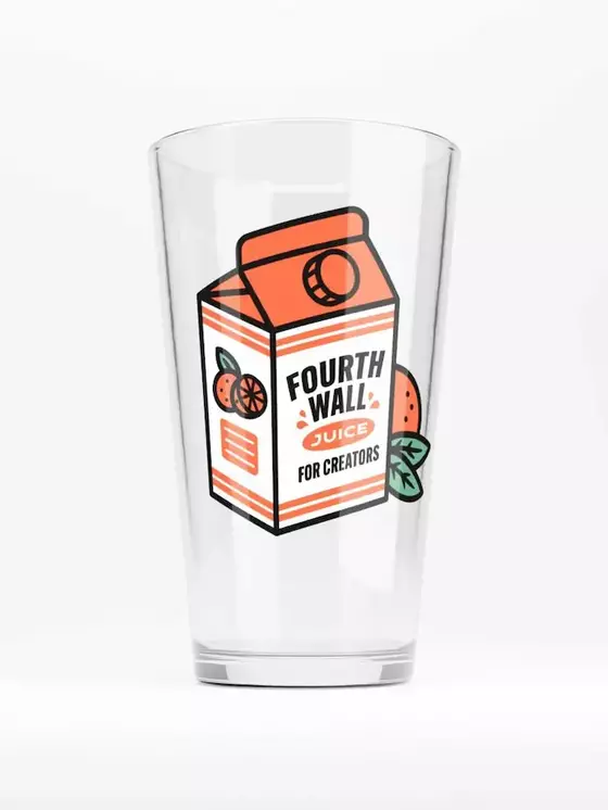Fourthwall juice shaker pint glass