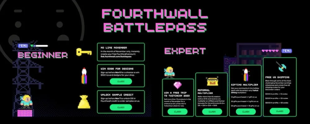 Fourthwall battlepass
