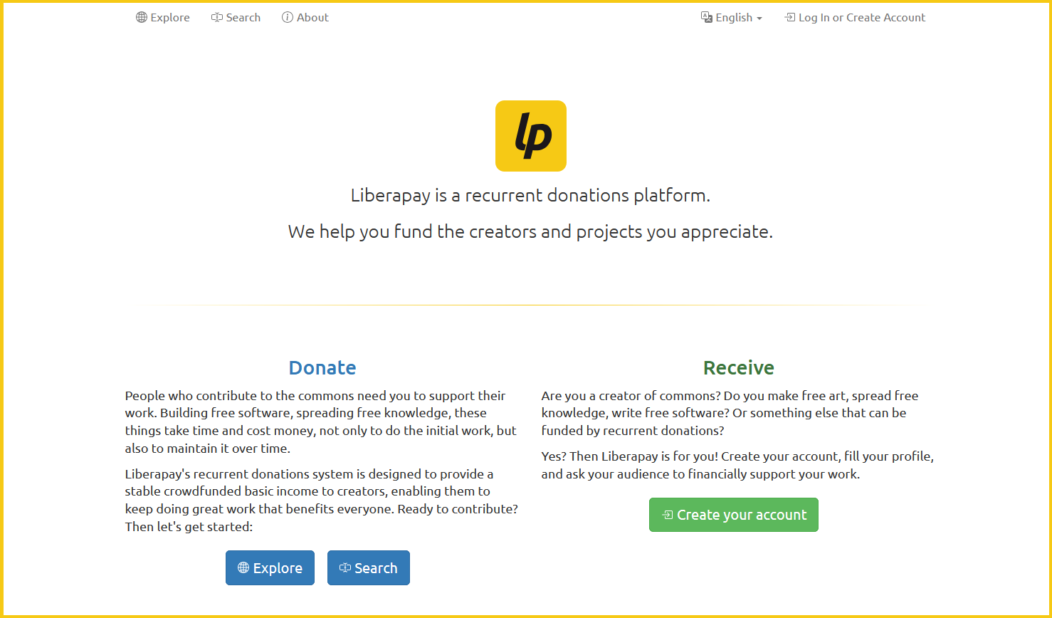 Liberapay site