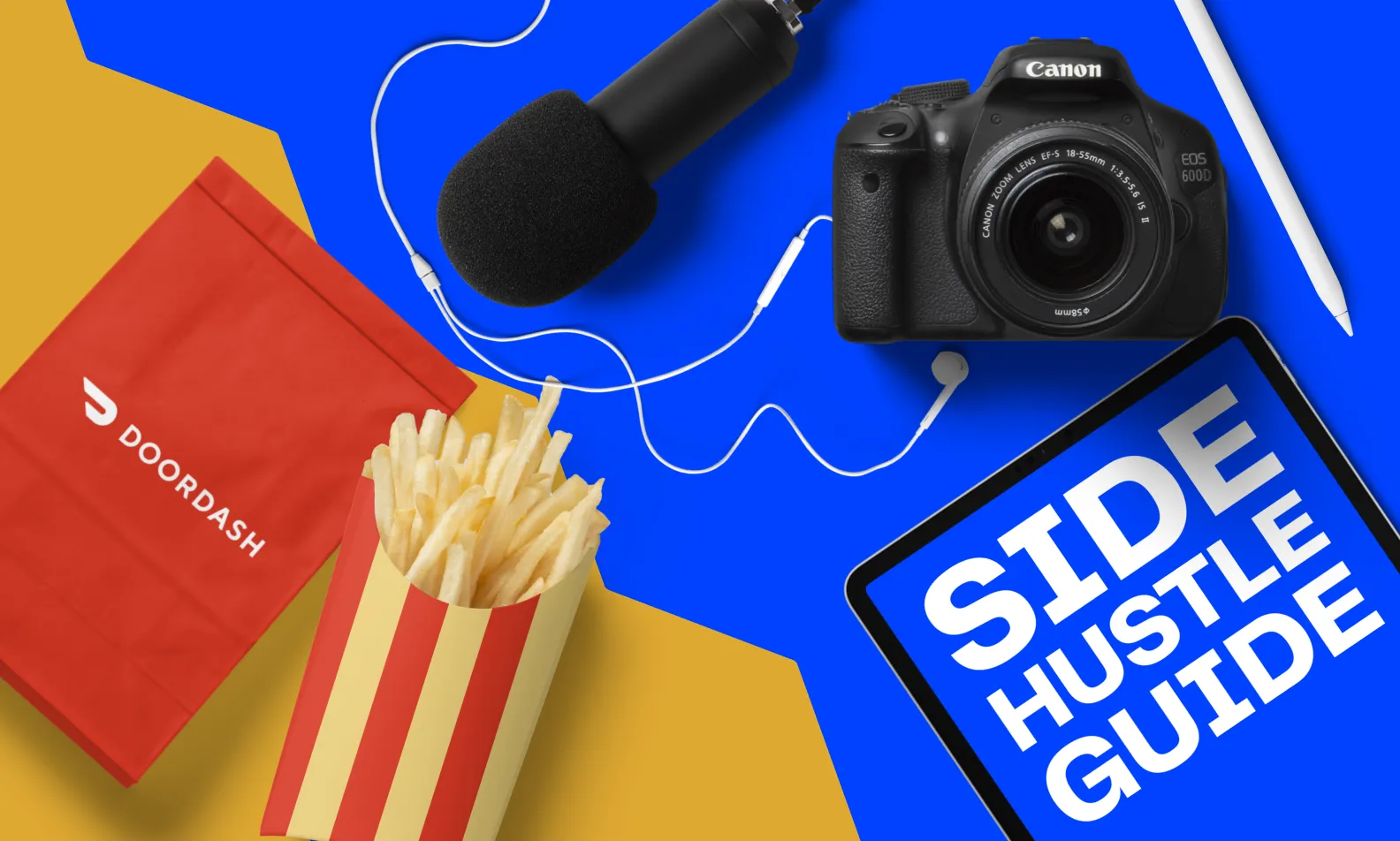 Cover image showing objects from several different side hustles