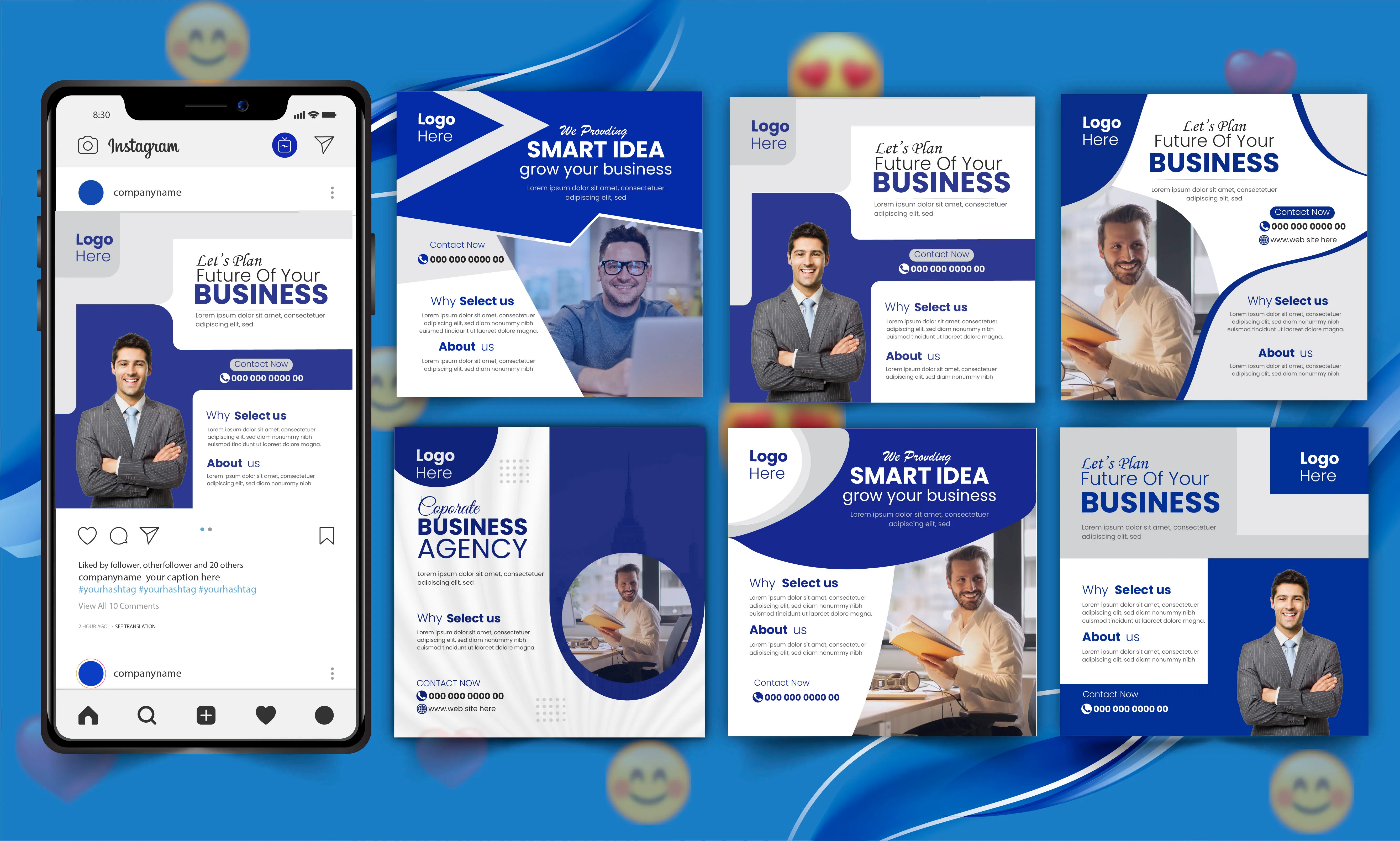 Creative social media post design ,instagram, facebook ,linkedin, banner by Graphicxum | Fiverr