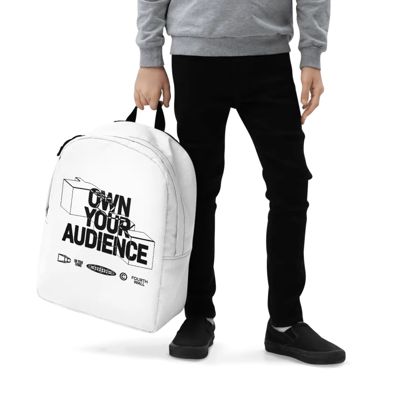 fourthwall branded backpack
