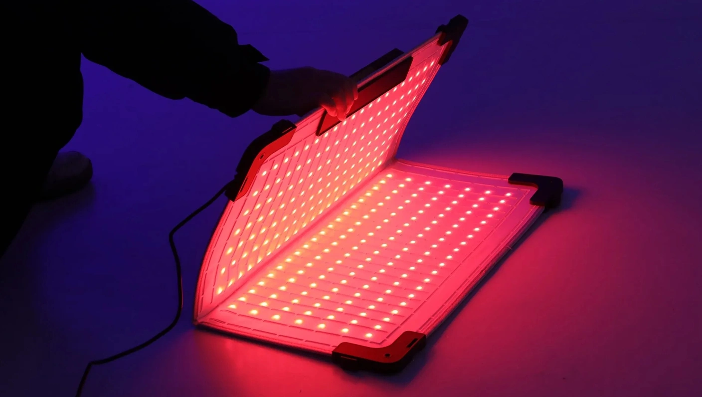 Image showing how GVM LED light can be folded