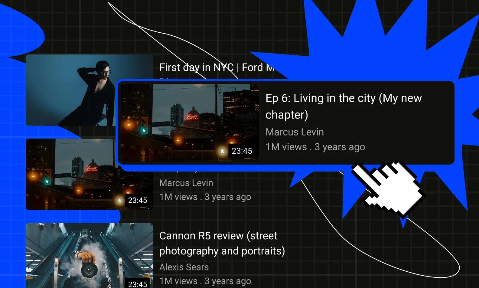 Header image showing various YouTube screenshots