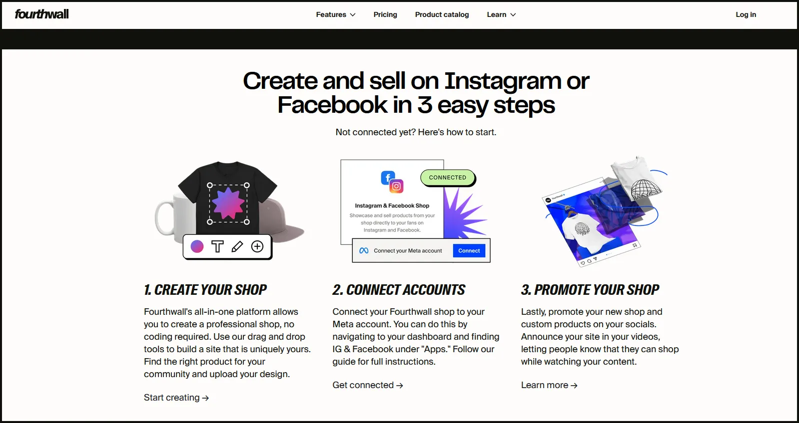 Fourthwall page about Instagram