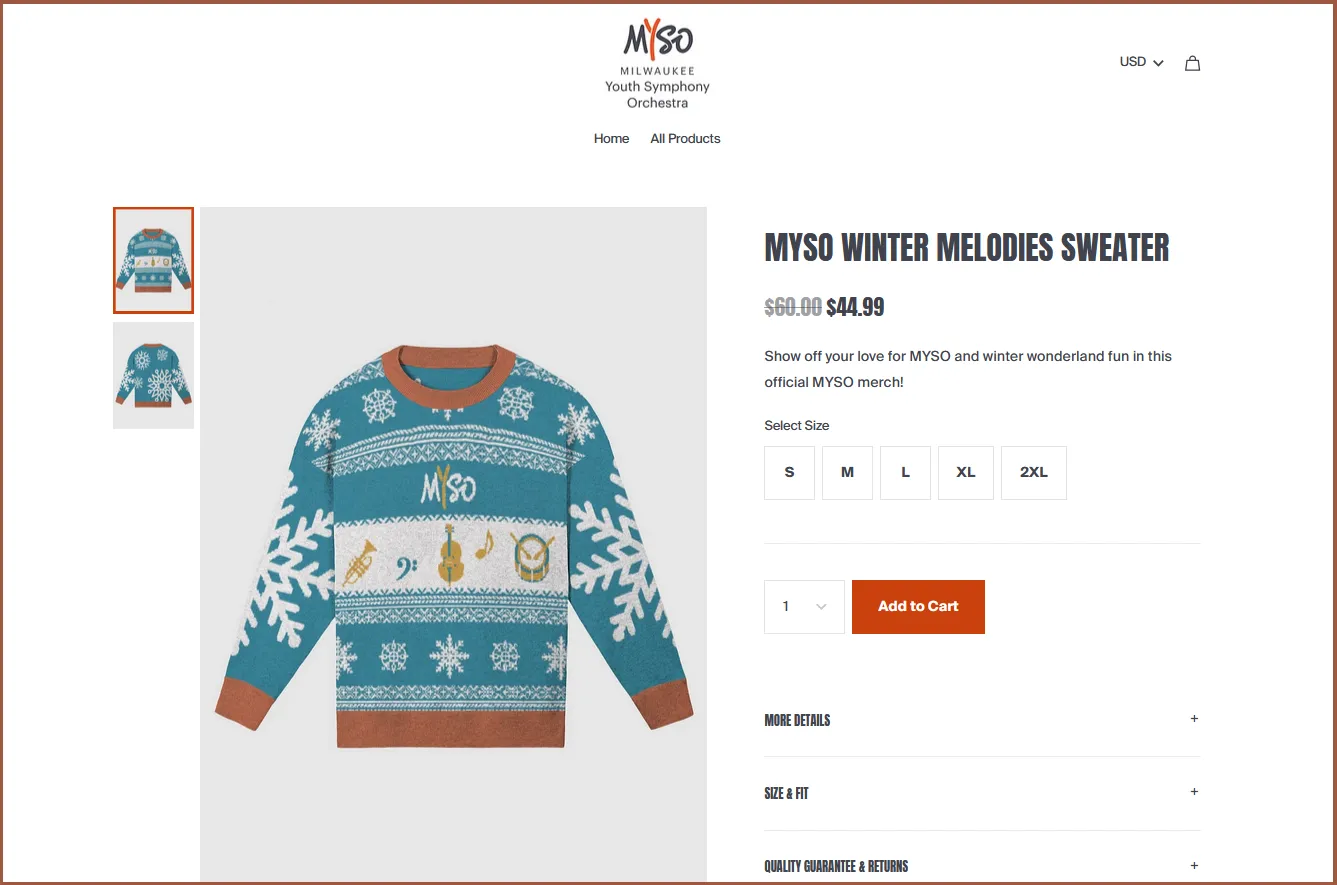 Symphony orchestra Fourthwall sweater