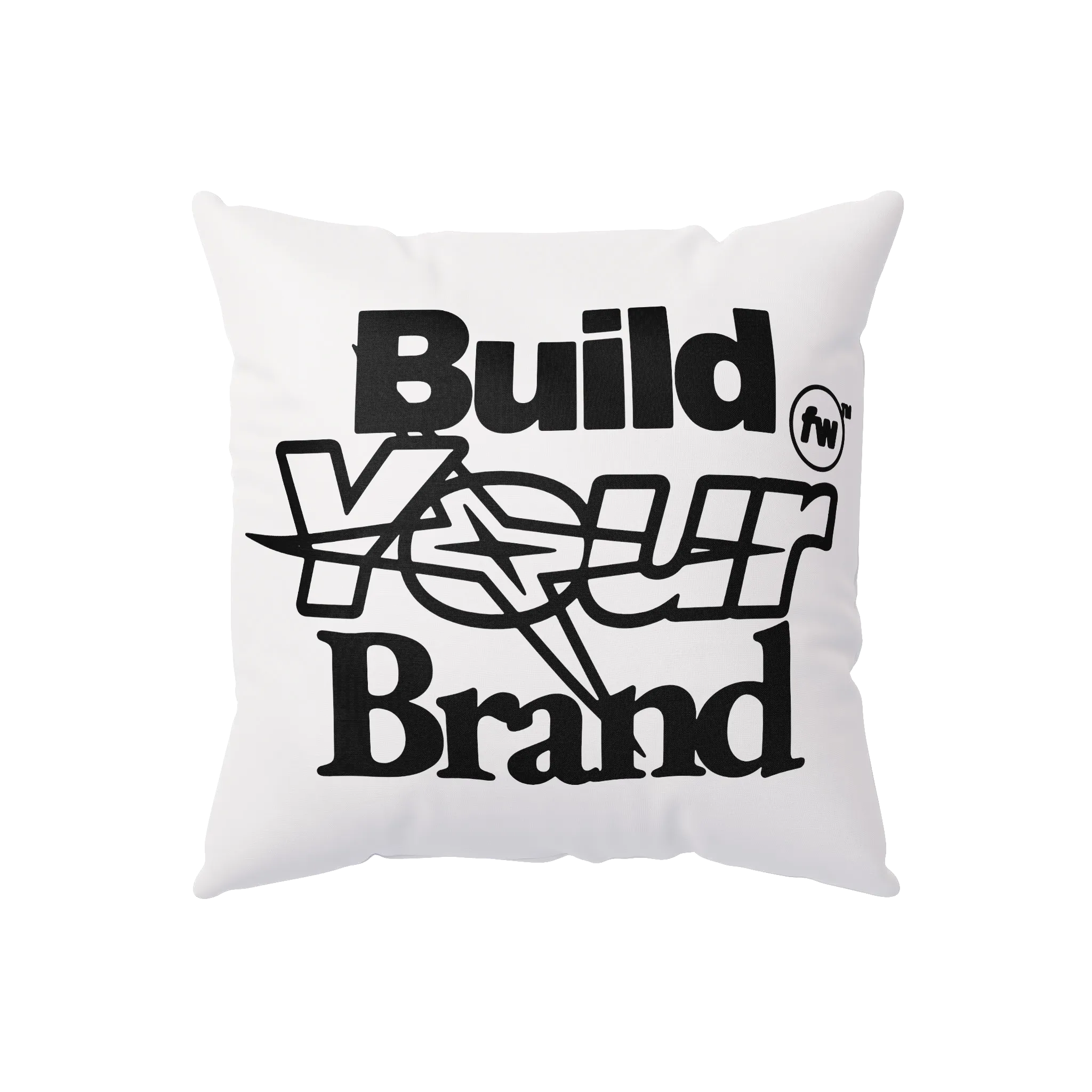 pillow with a graphic on it