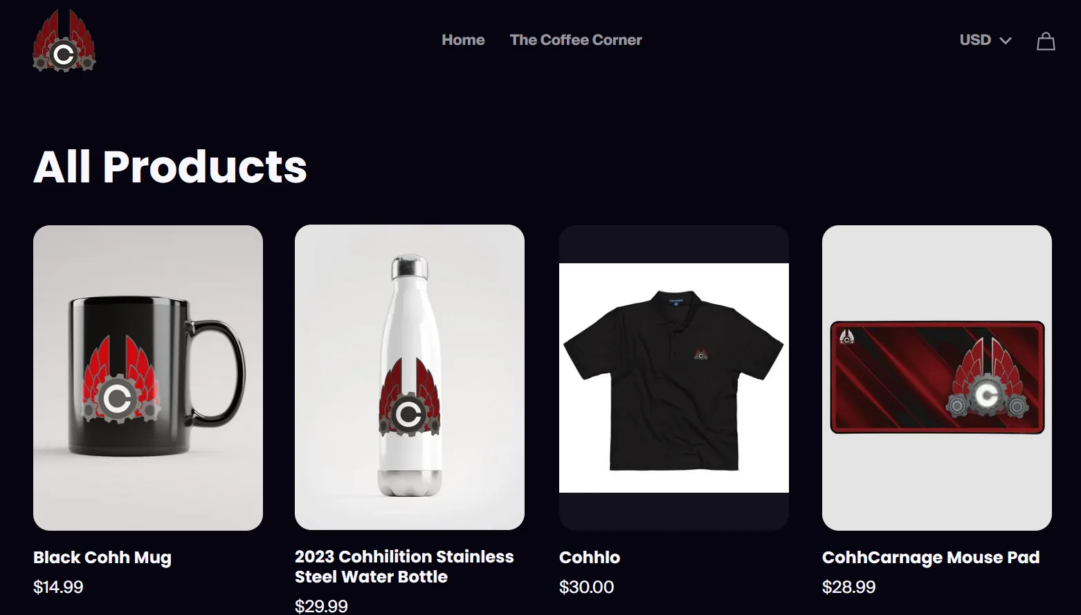 CohhCarnage's Fourthwall store