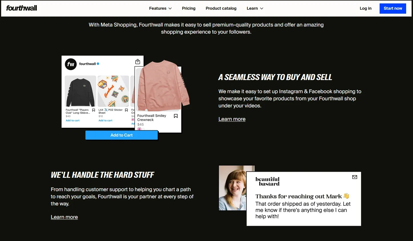 Fourthwall site for sellers