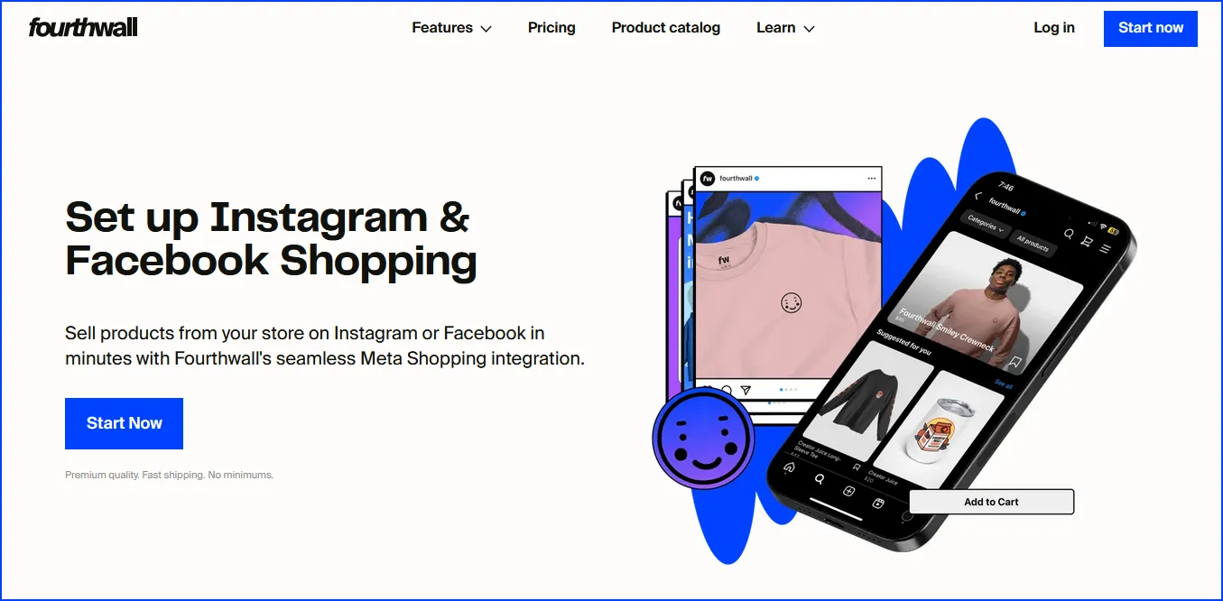 Fourthwall Instagram selling page