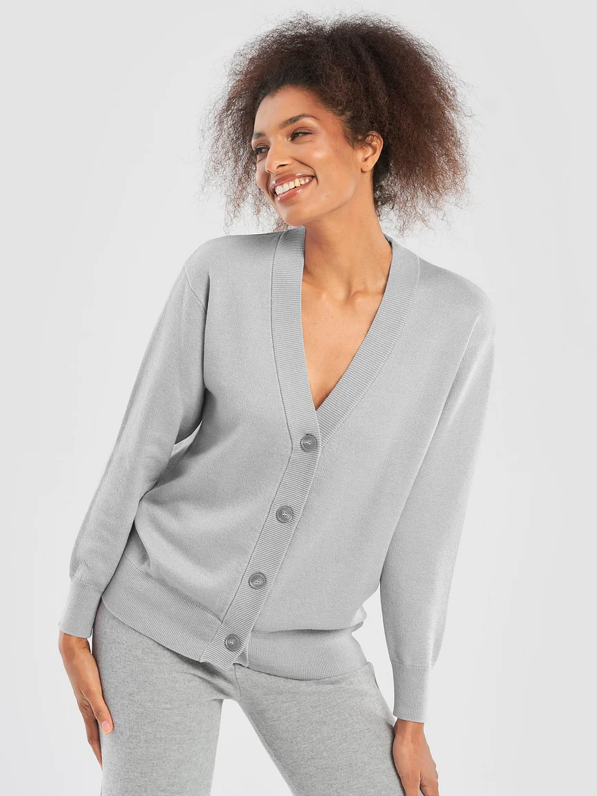 Knitted Cardigan Without Pocket