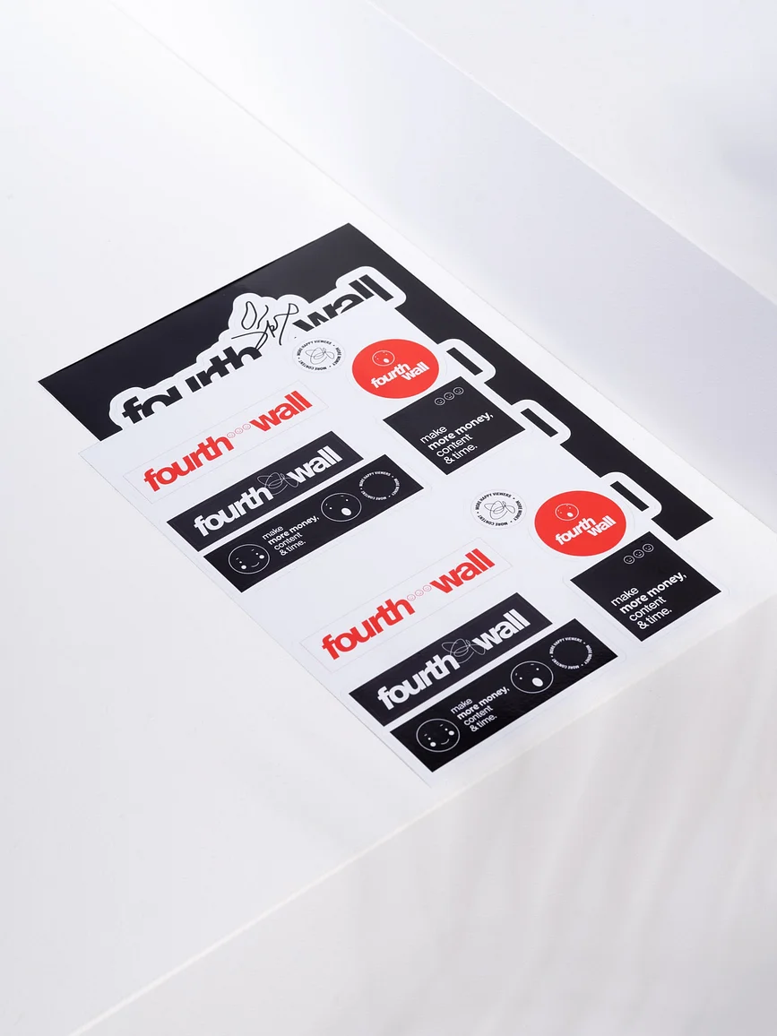 Kiss Cut Sticker Sheet with Custom Background