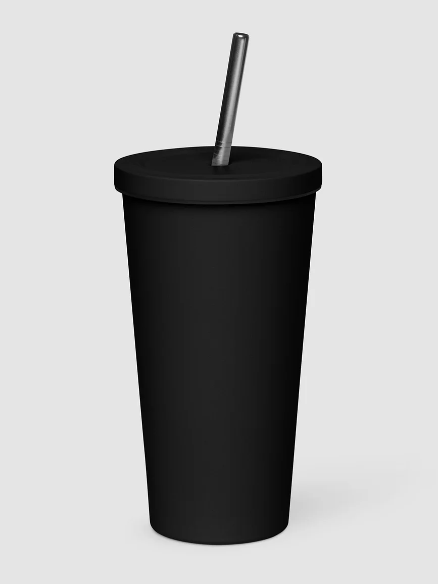 Insulated Tumbler with a Straw