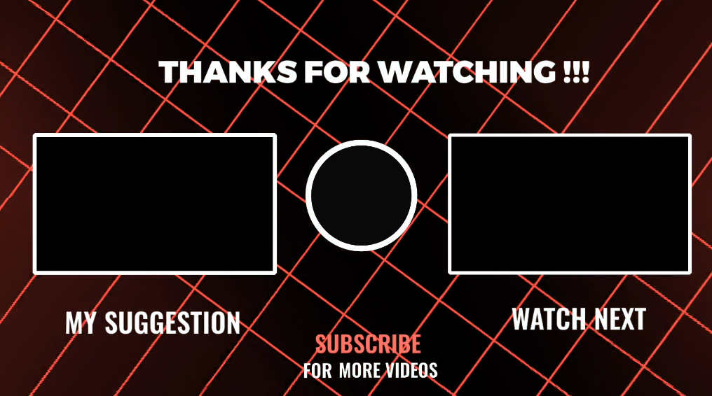 Example of customized end card from Pixabay