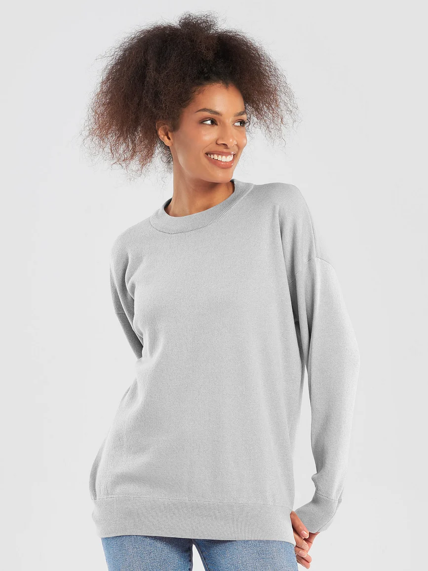 Knitted Crewneck Sweater Relaxed Fit