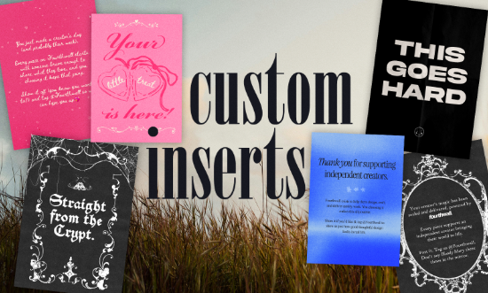 Fourthwall Custom Inserts