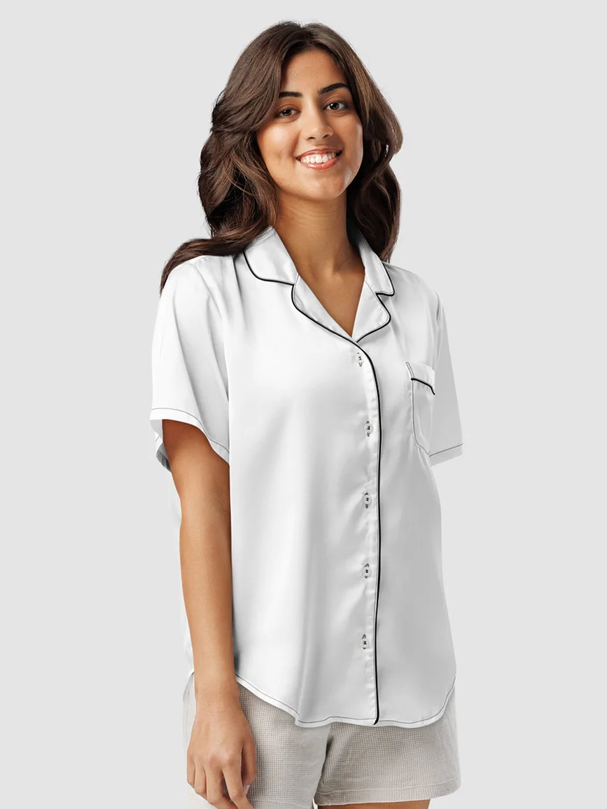 All-Over Print Women's Short Sleeve Pajama Top