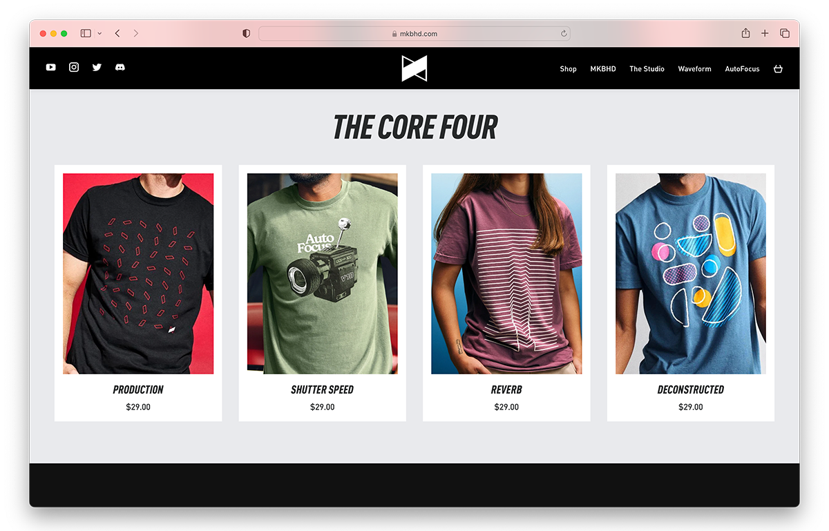 Marques Brownlee's Fourthwall Shop