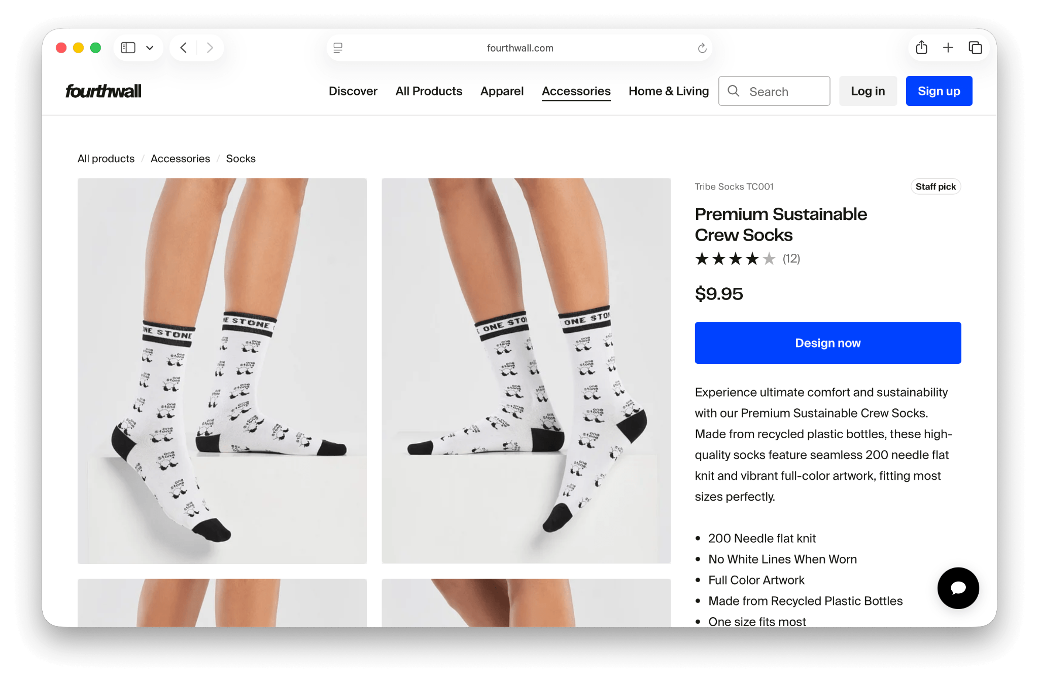 Tribe Socks sustainable crew socks made with recycled plastic bottle yarn