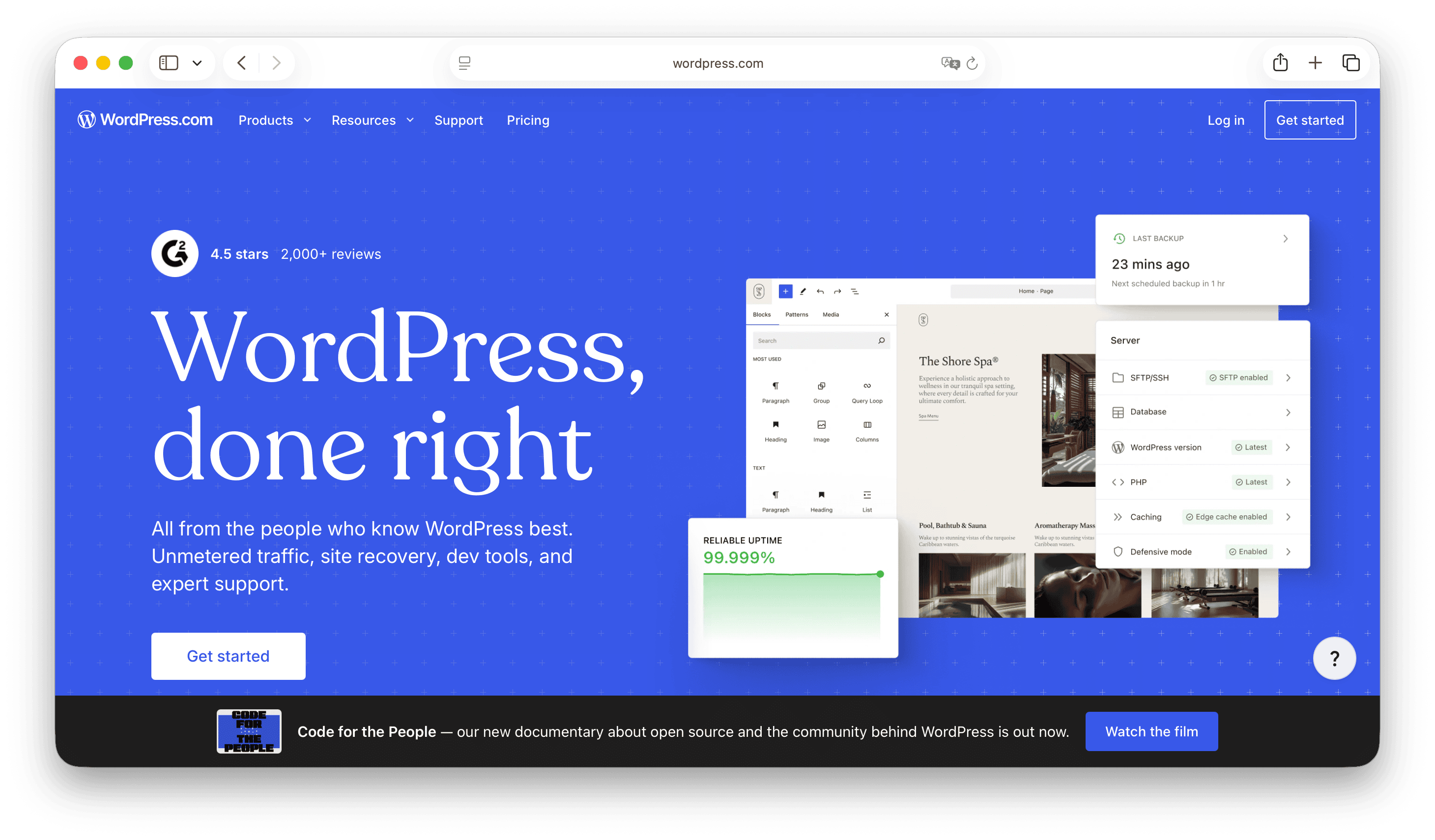 WordPress is an alternative to wix
